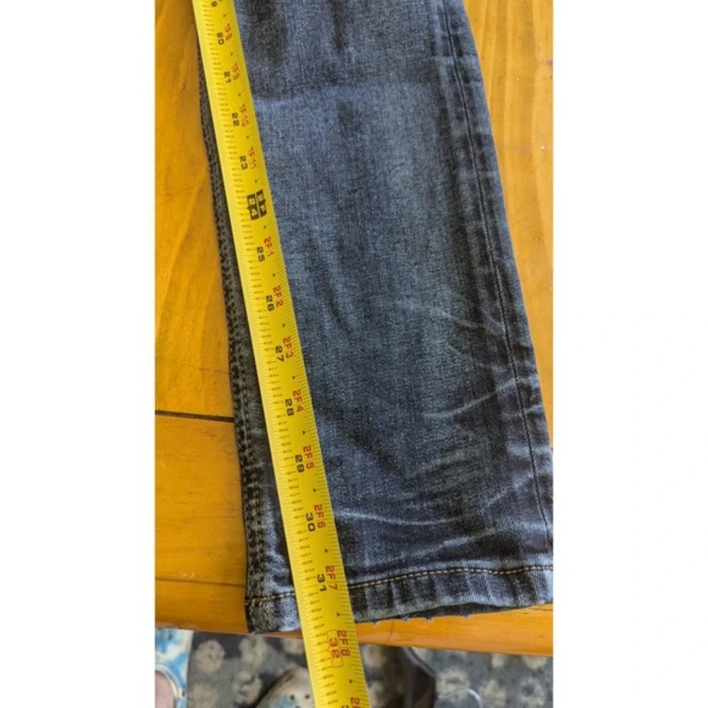 Diesel Distressed Slim Fit Jeans Faded Black Wash‎ Denim Button Fly Size 30
